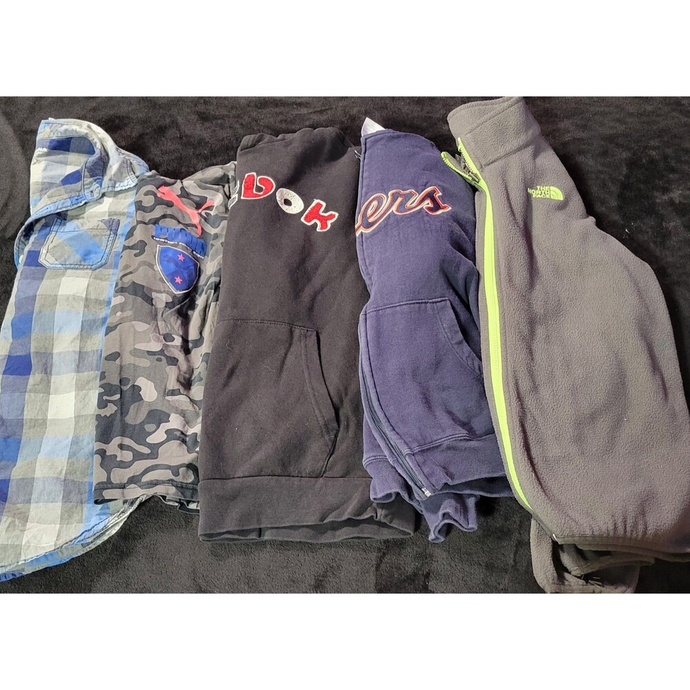 Boys Youth Size Large 14-16 Fall Winter Bundle Shirts And Sweaters
